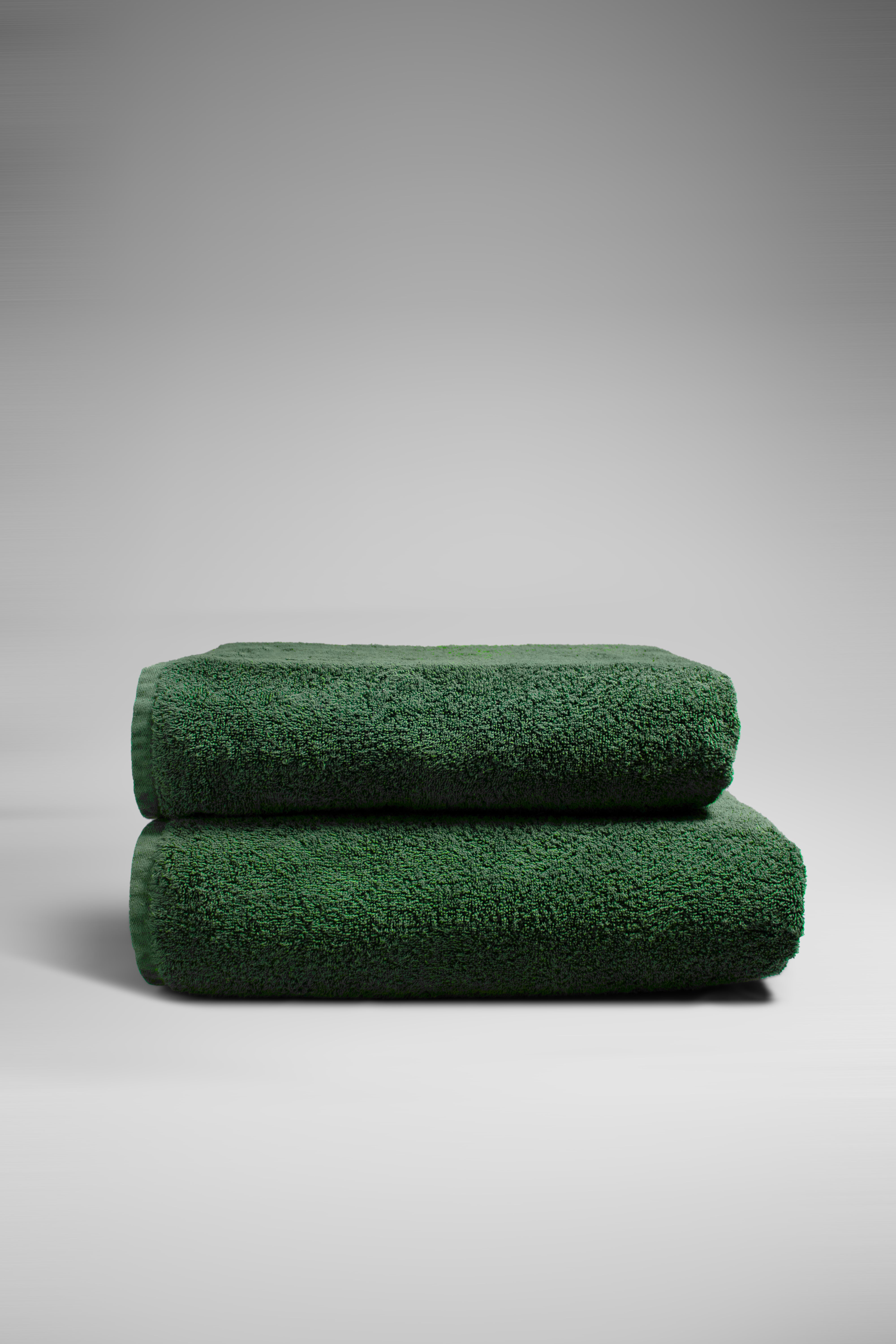 The Pine Towel-big bath towel-Turkish towel-side view