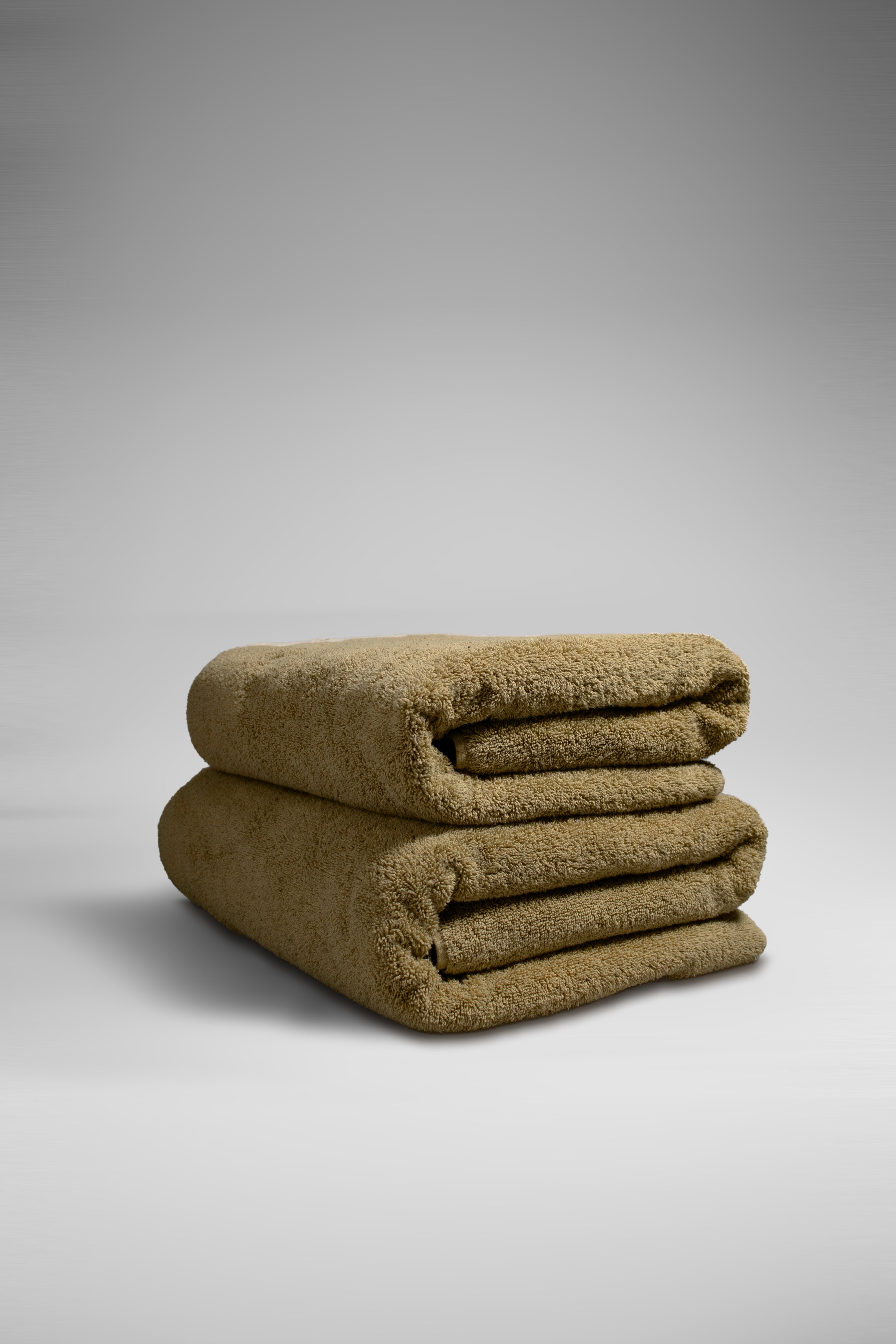 The Sandstone Towel-big bath towel-Turkish towel-corner view