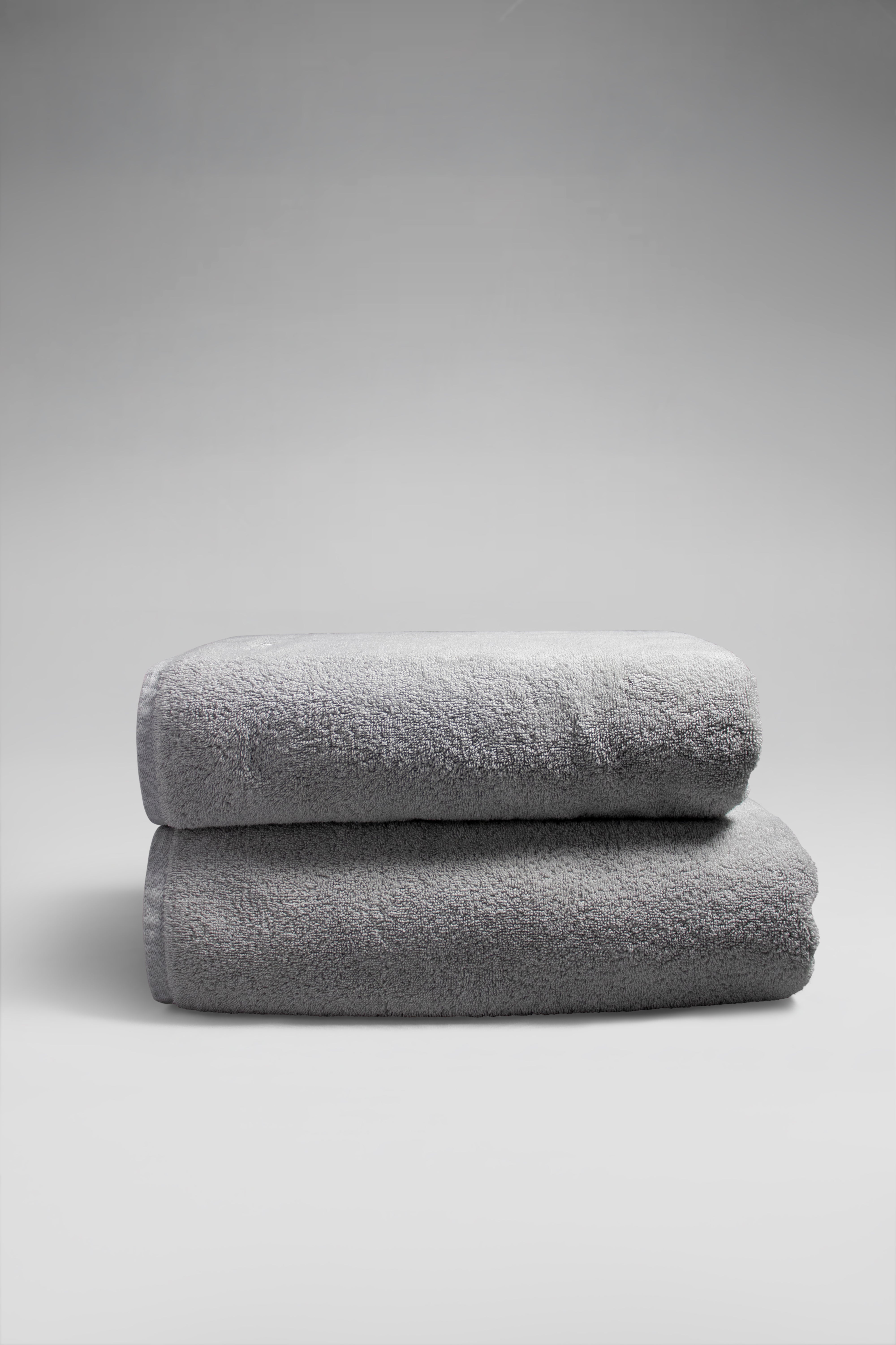 The Slate Towel-big bath towel-Turkish towel-side view